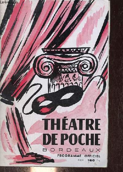 Programme officiel thatre de poche Bordeaux - Saison 1959-1960.