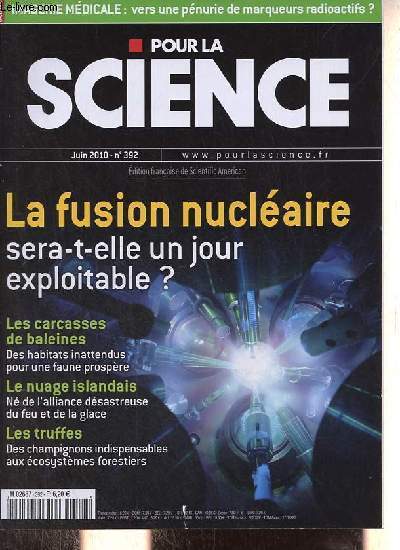 Pour la science n392 juin 2010 - La fusion nuclaire sera-t-elle un jour exploitable ?