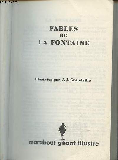 Fables de La Fontaine - Collection Marabout gant illustr.