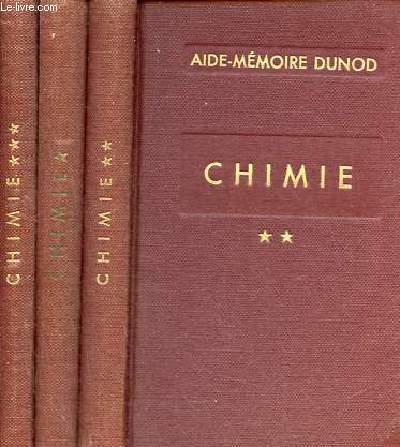 Chimie - Tome 1 + Tome 2 + Tome 3 (3 volumes) - 66e dition.