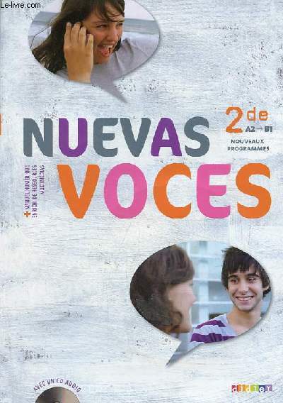 Nuevas voces 2de A2-B1 nouveaux programmes - CD audio inclus.