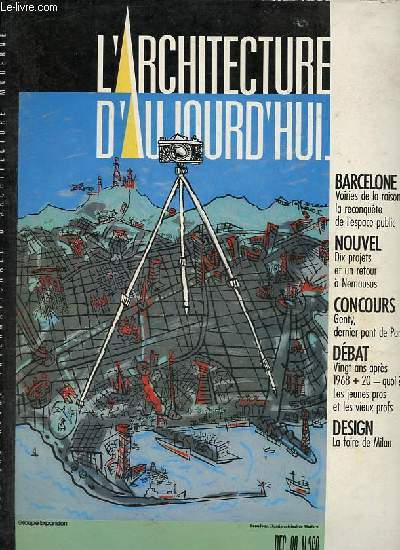 L'Architecture d'Aujourd'hui n260 dcembre 1988 - Genty dernier pont de Paris - 1968+20 quoi ? Castro, Grumbach, Portzamparc, Perrault, Arne - objets de pit des annes 50 au ready made bd : Ted Benoit - le dictionnaire de l'urbanisme de Choay etc.