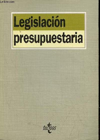 Legislacion presupuestaria.