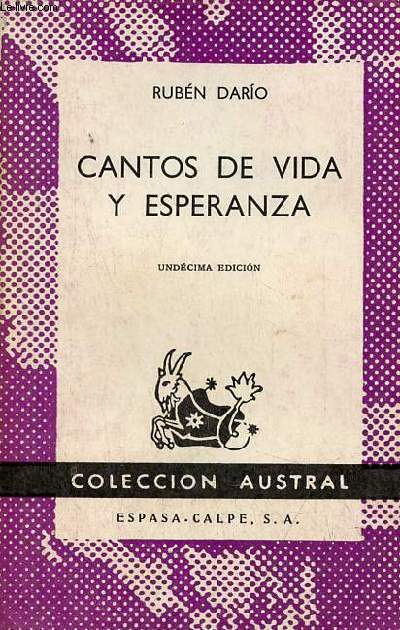 Cantos de vida y esperanza - Undcima edicion - Coleccion Austral n118.