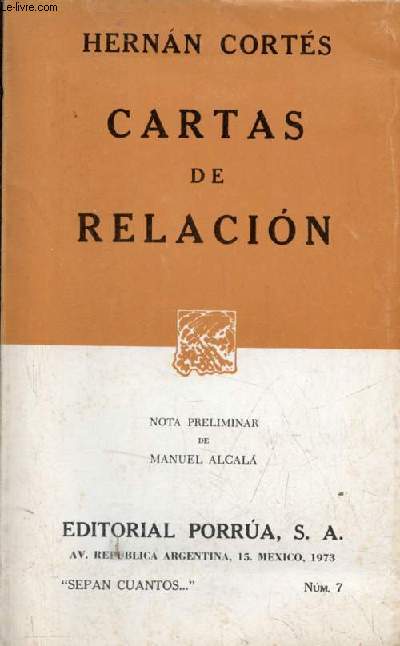 Cartas de relacion - Septima edicion - Coleccion 
