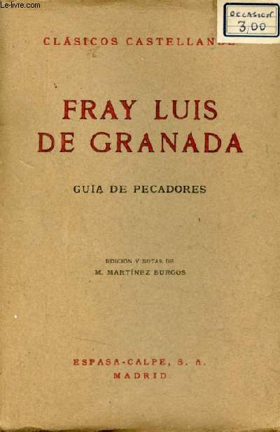 Guia de pecadores - Coleccion Clasicos Castellanos n97.