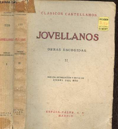 Obras escogidas - Tomo 1 + 2 (2 volumes) - Coleccion Clasicos Castellanos n110-111.