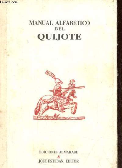 Manual alfabetico del Quijote.