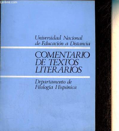 Comentario de textos literarios.