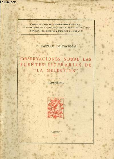 Observaciones sobre las fuentes literarias de 