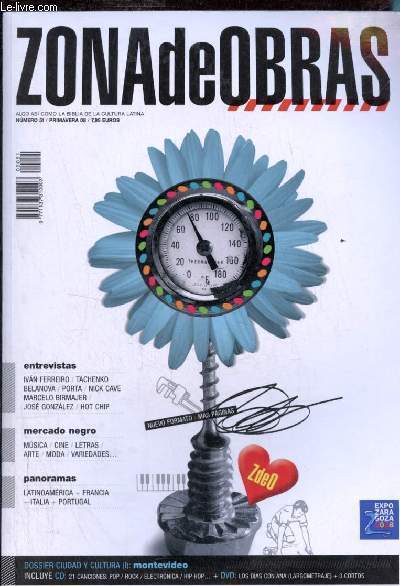 Zona de Obras n51 primavera 2008 - Ivan Ferreiro - Tachenko - Belanova - Capsula - Zo - Lori Meyers - Porta - El guincho - Javier Limon - Yakuzzi - etc.