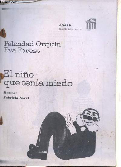 El nino, que tenia miedo.
