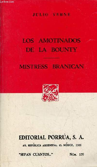 Los amotinados de la bounty - Mistress Branican - Coleccion 
