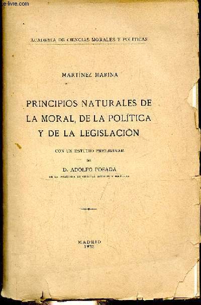 Principios naturales de la moral, de la politica y de la legislacion.