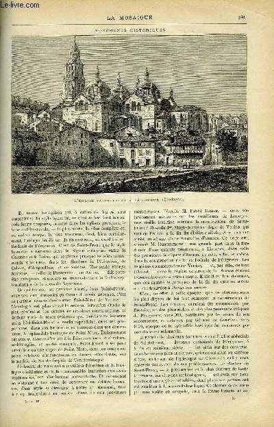 LA MOSAIQUE REVUE PITTORESQUE ILLUSTREE DE TOUS LES TEMPS ET DE TOUS LES PAYS, TOME 1er, N36