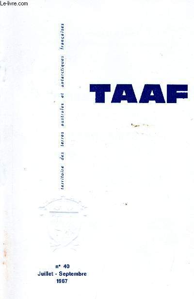 TAAF - TERRES AUSTRALES ET ANTARCTIQUES FRANCAISES - N 40