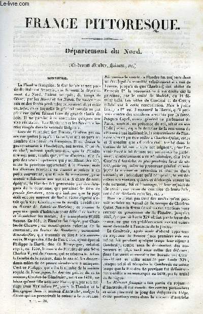 FRANCE PITTORESQUE TOME 2 - LIVRAISON N36 ET 37 - DEPARTEMENT DU NORD ET LILLE