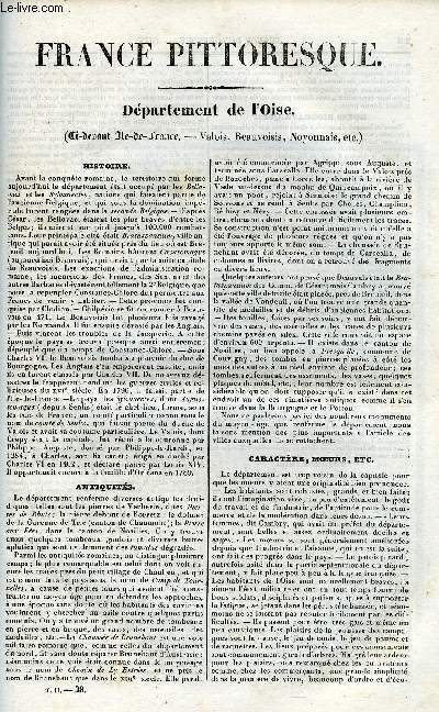 FRANCE PITTORESQUE TOME 2 - LIVRAISON N38 - DEPARTEMENT DE L'OISE