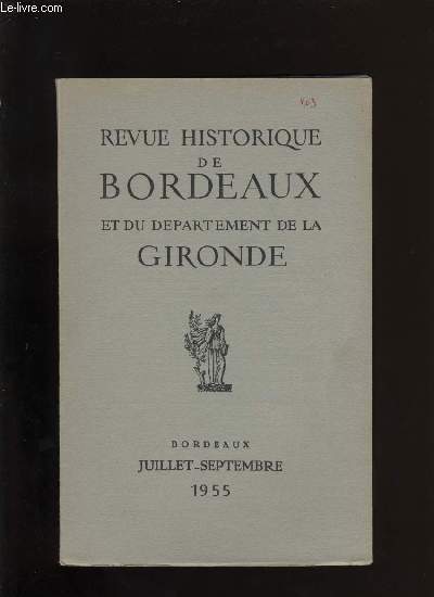 Revue historique de Bordeaux et du dpartement de la Gironde n 3