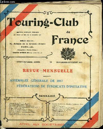 TOURING - CLUB DE FRANCE 27e anne - Pas d'estampage par Henry Defert, Oeuvres de guerre et d'aprs guerre par Henry Defert, Guides plagiaires par H.D., Le mouvement touristique en France, Contre la propagande ennemie en France, Pour comprendre