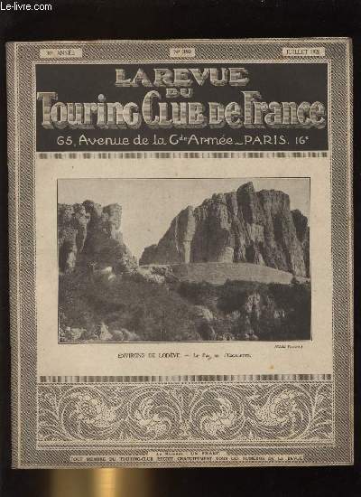 LA REVUE DU TOURING CLUB DE FRANCE N 380 - Vitesse et stationnement par Henry Defert, Voyage d'tudes dans la rgion des Causses et des Cvennes, Le Semnoz par Francis Crolard, Exposition du chateau de Bloix, Le livre du Pays par Jean Ajalbert