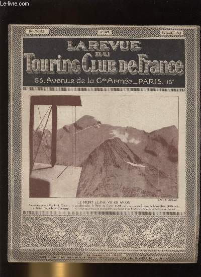TOURING - CLUB DE FRANCE N° 404. Le Mont Blanc vu en Avion.