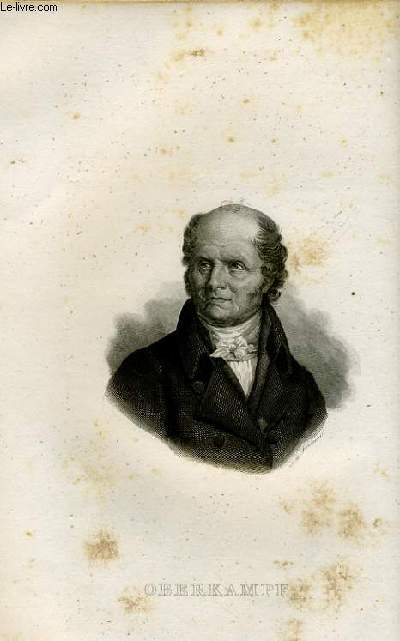 EXTRAIT PORTRAITS ET HISTOIRE DES HOMMES UTILES. OBERKAMPF