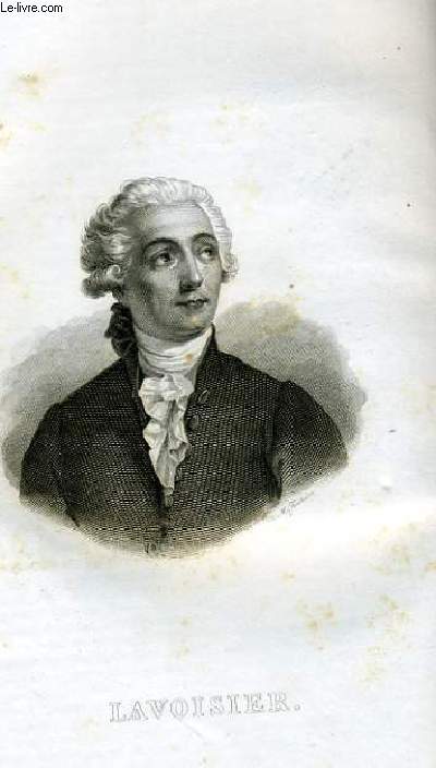 EXTRAIT PORTRAITS ET HISTOIRE DES HOMMES UTILES. LAVOISIER