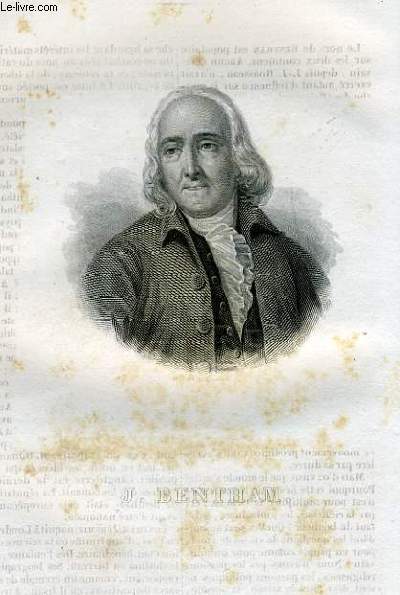 EXTRAIT PORTRAITS ET HISTOIRE DES HOMMES UTILES. J. BENTHAM