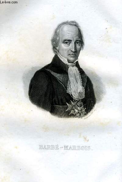 EXTRAIT PORTRAITS ET HISTOIRE DES HOMMES UTILES. BARBE-MARBOIS