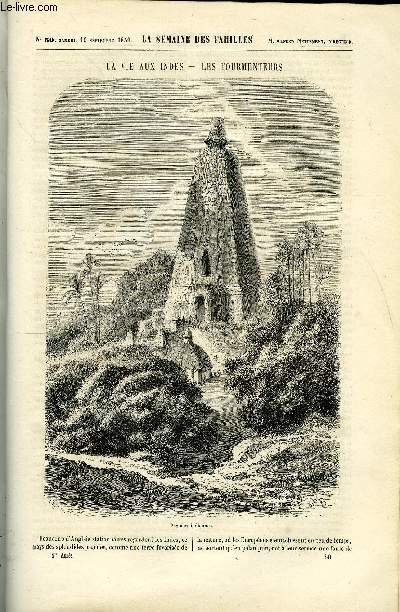 LA SEMAINE DES FAMILLES 1ERE ANNEE N 50 - UN PROJET D'AVENIR III DE ANNA EDIANEZ, UNE AUDIENCE DU PAPE, CROQUIS HISTORIQUE SUR LA GUADELOUPE DE AUG. DE LAUREAL, UNE JOURNEE A POMPEI VII DE E. D'OLLY, MODES.