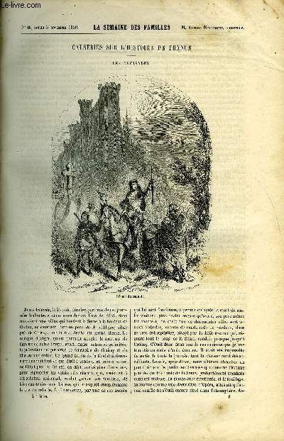 LA SEMAINE DES FAMILLES 2EME ANNEE N6 - CAUSERIES SUR L'HISTOIRE DE FRANCE - LES CROISADES DE ALFRED NETTEMENT, UN PROJET D'AVENIR XIV DE ANNA EDIANEZ, BROUILLARDS DANS LES VOSGES DE F-H, UNE HABITATION A LA GRANDE-TERRE AVANT L'EMANCIPATION DES NOIRS.