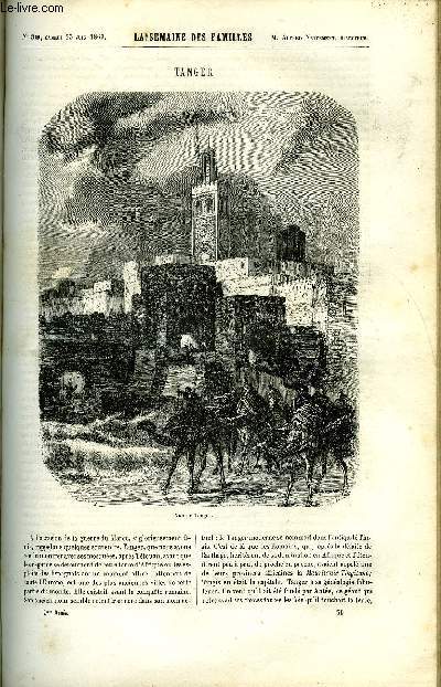 LA SEMAINE DES FAMILLES 2EME ANNEE N39 - TANGER DE RENE, IL FAUT ATTENDRE LE SOIR DE CURTIUS, LE FIL DE LA VIERGE DE AMEDEE AUFAUVRE, LE REQUIEM DE MOZART DE AUGUSTIN CHALLAMEL, VISION DE FELIX-HENRI