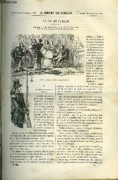 LA SEMAINE DES FAMILLES 3EME ANNEE N11 - LA VIE EN FAMILLE XI DE ANNA EDIANEZ, LES JEUDIS DE MME CHARBONNEAU XXI DE ARMANDE PONTMARTIN, A TRAVERS PARIS DE KARL, L'HOMME AUX PROVERBES DE RENE, CONSTANCE DE CEZELLI DE A. DESVES