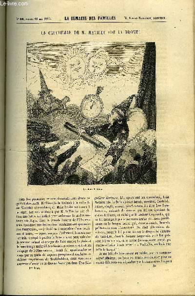 LA SEMAINE DES FAMILLES 5EME ANNEE N33 - UN CAUCHEMAR DE M. MATHIEU (DE LA DROME) DE FELIX-HENRI, UN HARDI COUP DE MAIN V DE LUDOVIC HAMON, SOUVENIRS D'UN VOYAGE EN ESPAGNE DE RENEE DE LA RICHARDAYS, LE MOIS DE MARIE DE DESIRE D....