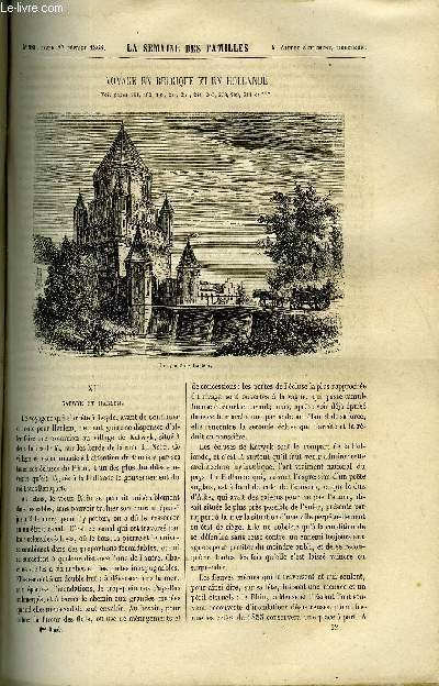 LA SEMAINE DES FAMILLES 6EME ANNEE N22 - VOYAGE EN BELGIQUE ET EN HOLLANDE XII DE EDMOND GUERARD, LES PRELAVONNAIS VII DE ANNA EDIANEZ, LES ALMANACHS DE M. MATHIEU DE POMPONIUS, CAUSERIES SUR L'HISTOIRE DE FRANCE V DE ALFRED NETTEMENT