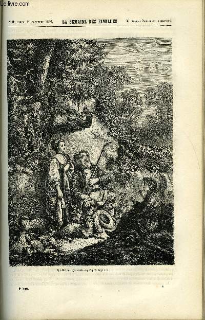 LA SEMAINE DES FAMILLES 9EME ANNEE N9 - LE KARAVOD DE RENE, LA MANGEUSE DE ROSES VI DE H. AUDEVAL, NAUFRAGES ET SAUVETAGES DE G. DE LA LANDELLE, LES ESPAGNOLS A AMIENS DE C.LAWRENCE, LETTRES A UNE MERE DE ALFRED NETTEMENT, VERSAILLES SOUS LOUIS XVI II