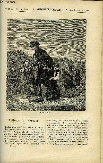 LA SEMAINE DES FAMILLES 11EME ANNEE N41 - HISTOIRE D'UN CONDAMNE DE RENE, LES AVENTURES DE MADUREC XIV DE G. DE LA LANDELLE, LES TOUAREGS DE FELIX-HENRI, LES AVENTURES D'UN CAPITAINE D'ARTILLERIE DE H. AUDEVAL, A PROPOS DE LOTERIE DE HENRI GALLEAU