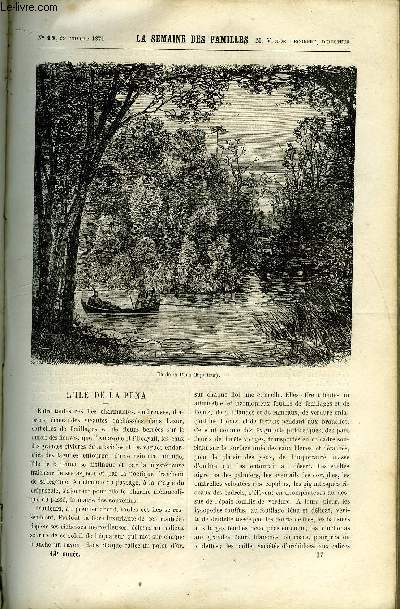 LA SEMAINE DES FAMILLES 13EME ANNEE N17 - L'ILE DE LA PUNA DE ETIENNE MARCEL, LE PAIN DE LA BEGUINE DE ANDRE LE PAS, LE CHEVALIER PAUL II DE G. DE LA LANDELLE, AVEC ET SANS DOT II DE ETIENNE MARCEL