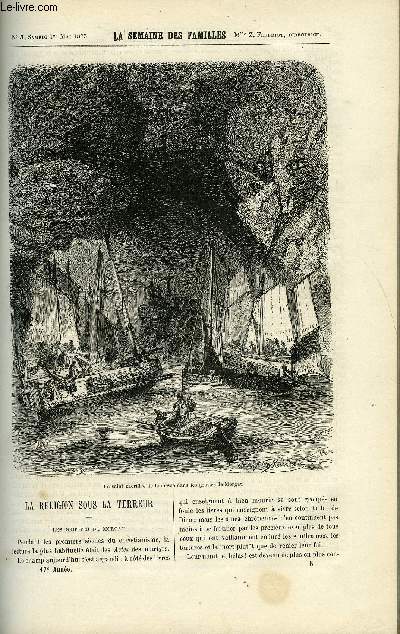 LA SEMAINE DES FAMILLES 17EME ANNEE N5 - LA RELIGION SOUS LA TERREUR DE ELIE VERNON, MONSIEUR NOSTRADAMUS V DE ZENAIDE FLEURIOT, JACQUARD DE BATHILD BOUNIOL, PHILIPPINE WELSERINE VIII DE MARQUIS DE ROYS, UNE CONVERSION DE XAVIER MARMIER