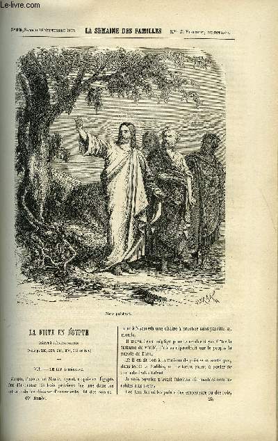 LA SEMAINE DES FAMILLES 17EME ANNEE N25 - LA FUITE EN EGYPTE VII DE G. DE LA LANDELLE, SONNETS DE G. DE CADOUDAL, LE THEATRE DE SAINT-CYR DE ACHILLE TAPHANEL, LES LIVRES NOUVEAUX DE HENRY CAUVAIN, LE MAJOR LAING DE BATHILD BOUNIOL, MONSIEUR NOSTRADAMUS