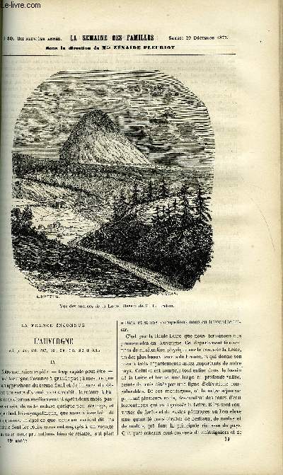 LA SEMAINE DES FAMILLES 19EME ANNEE N39 - LA FRANCE INCONNUE IX DE CH. BARTHELEMY, LE GRAND VAINCU XI DE HENRY CAUVAIN, CAUSERIE SCIENTIFIQUE DE G. BOVIER-LAPIERRE, LE REPOS DE LA BOHEMIENNE DE MARIE-AMELIE, MARGARET LA TRANSPLANTEE