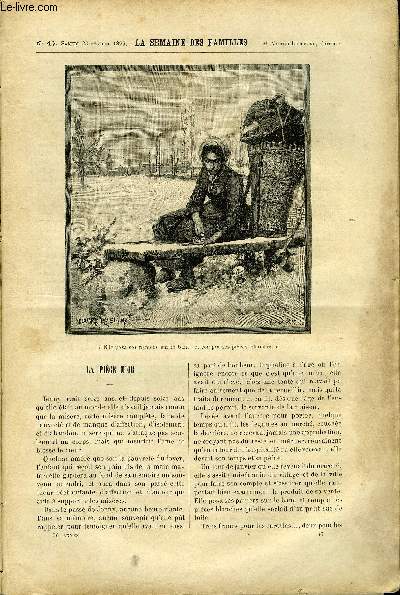 LA SEMAINE DES FAMILLES 36EME ANNEE N47 - LA PIECE D'OR DE A. VERLEY, DEUX INTERIEURS DE A. GELINE, AU SALON DU CERCLE VOLNEY DE CYCLAMEN, CAEN DE E. VALVILLE, AUTOUR D'UN DRAME DE PIERRE D'ARLAY