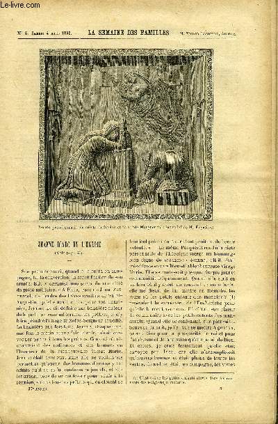 LA SEMAINE DES FAMILLES 37EME ANNEE N5 - JEANNE D'ARC ET L'EGLISE DE MARIUS SEPET, AUTOUR D'UN DRAME DE PIERRE D'ARLAY, BONJOUR DE SYLVAIN VERRET, LA BASILIQUE DE SAINT-PAUL-HORS-LES-MURS DE E. VALVILLE, LE VOYAGE EN CHEMIN DE FER EN 1895