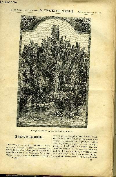 LA SEMAINE DES FAMILLES 37EME ANNEE N23 - LE BRESIL ET SES RIVIERES DE O. HAVARD, LE CRI DE GUERRE X DE C. DE L'HOMERANGE, MIRAGE D'OR DE A. GELINE, PIGALLE DE C. DE LA MORLIERE, LE DERNIER ENJEU DU JOUEUR DE LEONTINE ROUSSEAU,