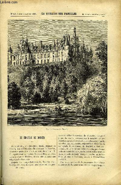 LA SEMAINE DES FAMILLES 37EME ANNEE N40 - LE CHATEAU DE MOUCHY DE C. DE LA MORLIERE, ENFIN DE M. AIGUEPERSE, L'INTIME D'UN COEUR DE JEAN KERGALL, EN AFRIQUE DE E. VALVILLE, LES COUSINES DE RACHEL DE A. GELINE