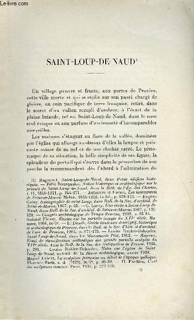 BULLETIN MONUMENTAL 92e VOLUME DE LA COLLECTION N2 - SIANT-LOUP-DE-NAUD PAR FRANCIS SALET