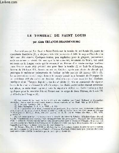 BULLETIN MONUMENTAL 126e VOLUME DE LA COLLECTION N1 - LE TOMBEAU DE SAINT LOUIS PAR ALAIN ERLANDE-BRANDENBURG