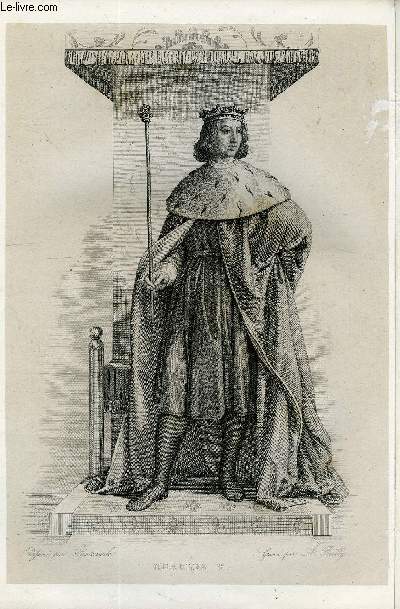 EXTRAIT DU PLUTARQUE FRANCAIS TOME 1 - Vies des hommes et des femmes illustres de la France depuis le cinquime sicle jusqu' nos jours. CHARLES V, NE EN 1337, MORT EN 1380