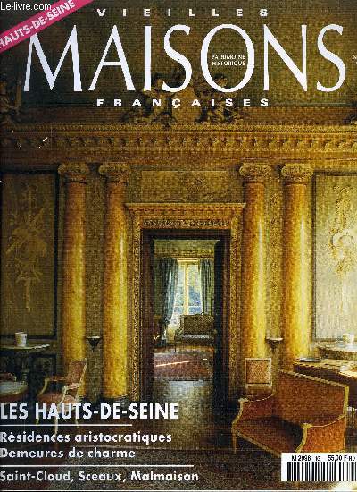 VIEILLES MAISONS FRANCAISES N161 - EDITORIAL,par Georges Poisson.AVANT-PROPOS,par Ren Gachet.DEMEURES ARISTOCRATIQUESLES RSIDENCES DU POUVOIR,par Sverine Drigeard et Antoine Le Bas.LE PAVILLON DE MUSIQUE DE MESDAMES  BELLEVUE